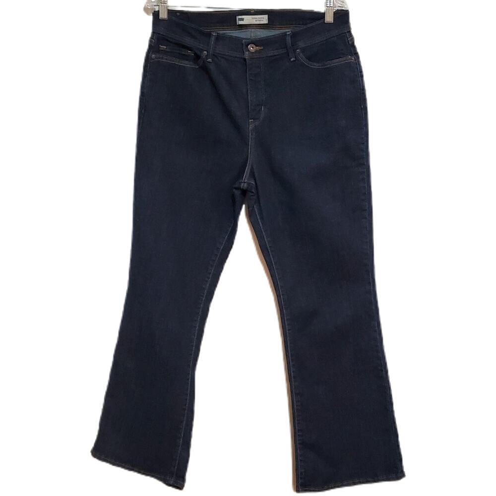 Levi's 512 Bootcut Perfectly Slimming‎ Denim Jeans Indigo Rustic Plus Size 14S